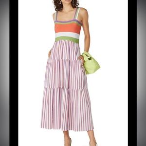 Tanya Taylor Striped Claudia Dress